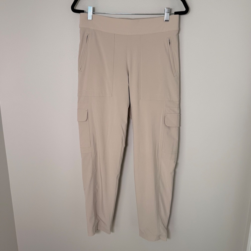 Athleta Chelsea Lined Cargo Pants (6) Capsule Pull On Ankle Stretch Hiking - Picture 2 of 13